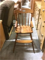 Vintage wooden high chair