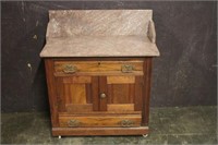 Vintage Cabinet with Marble Top