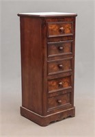 19th c. Marble Top Cabinet