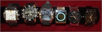 6pc Modern Quartz Watches; Ferrari, Structure,