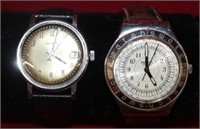 2pc Vintage Watches stainless steel Benrus auto