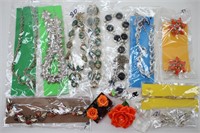 (3) "CORO" Necklaces & Assorted Vintage Jewelry