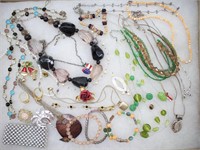Costume Jewelry, Necklaces, Rings, Scarf, Pins..