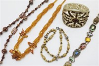 Beaded Necklaces & Rhinestone Bracelets