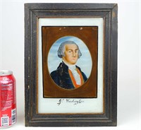 19th c. George Washington Reverse Painting