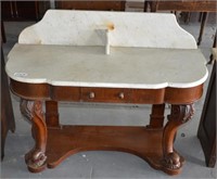 Marble -top Library Table