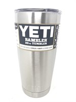 New Yeti Rambler 20oz Tumbler. Color Silver