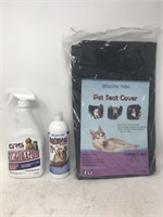 New Pet Lot. Pet Seat Cover, Shampoo, and Stain