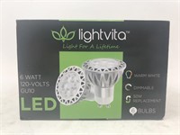 New Lightvita LED (6) 6 Watt 120-Volt Bulbs