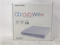 New Memorex CD/DVD Writer. DVD 8x CDR 24x and USB