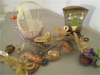 Lot of Misc. with Metal Wall Hanging Butterflies