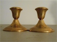 Set of 2 Gorham Giftware Candle Holders 3"Tall