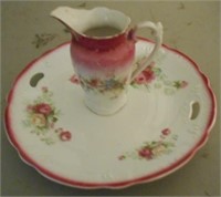 Small Creamer Pitcher and Plate