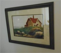 Framed Water Color Painting by Pat Viles 27"by21"