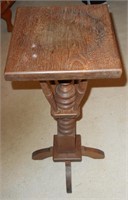 Wood Plant Stand 28"Tall 10"Square Top