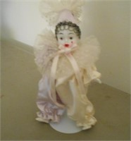 Small Porcelain Clown Figure