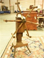 Lot 1394 - Antique West Virginia spinning wheel: