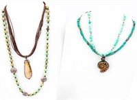Jewelry Lot 5 Turquoise and Shell Necklaces