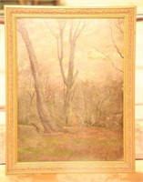 Lot 1348 - Antique oil painting on panel