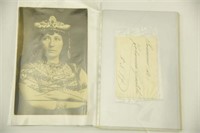 Lot 1296 - Lot of (2) signatures by famous