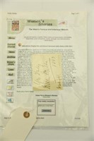 Lot 1308 - Card signed by famed Australian