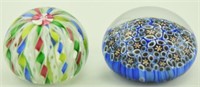 Lot 1278a - (2) Art glass paperweights: one