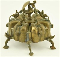 Lot 1265 - Early Asian or Middle Eastern brass