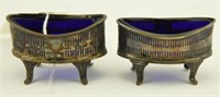 Lot 1231 - Silver plated master open salts