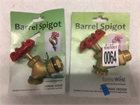 BARREL SPIGOT SET OF 2