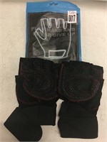 WEIGHT LIFTING GLOVES LARGE