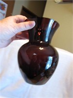 7" Ornate Purple Vase
