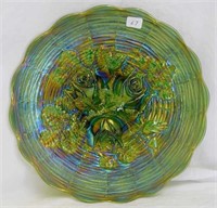 Rose Show 9" plate - green