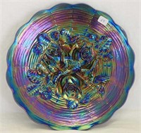 Rose Show 9" plate - blue