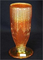 N's Corn vase w/plain base - marigold