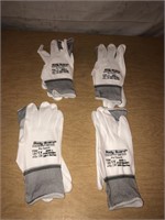 Body Guard PU TOUCH Gloves LOT 4 Pair Sz L