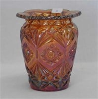 Tennessee Star spittoon shaped 5" vase - marigold