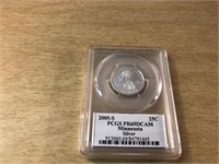2005-S Silver Minnesota $.25 PCGS in Hard Case
