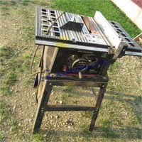 10" tablesaw on metal stand
