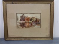 Watercolor A. Pisa by E. Mathews