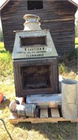 WOOD FIREPLACE with GLASS FRONT