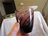 6 Purple Juice Glasses 3&1/4" x 3&1/4"