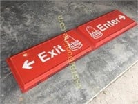 Arby’s Enter and Exit poly sign panels