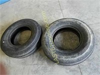 2 Tractor Ribbed Steer Tires