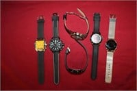 6pc Modern Quartz Watches; Ferrari, Super