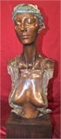 Bronze "Large Bust of Woman" by William Ludwig