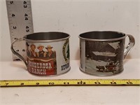 Ponderosa Ranch Cups (2X) Vintage