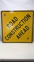 Authentic Metal Road Construction Sign