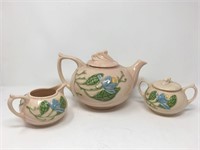 3 pc. HULL art pottery tea set