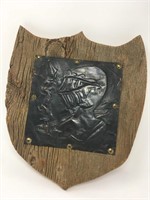 Vintage wood shield