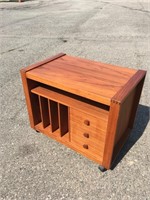 Mid-Century Danish Modern Style LP Record Cabinet